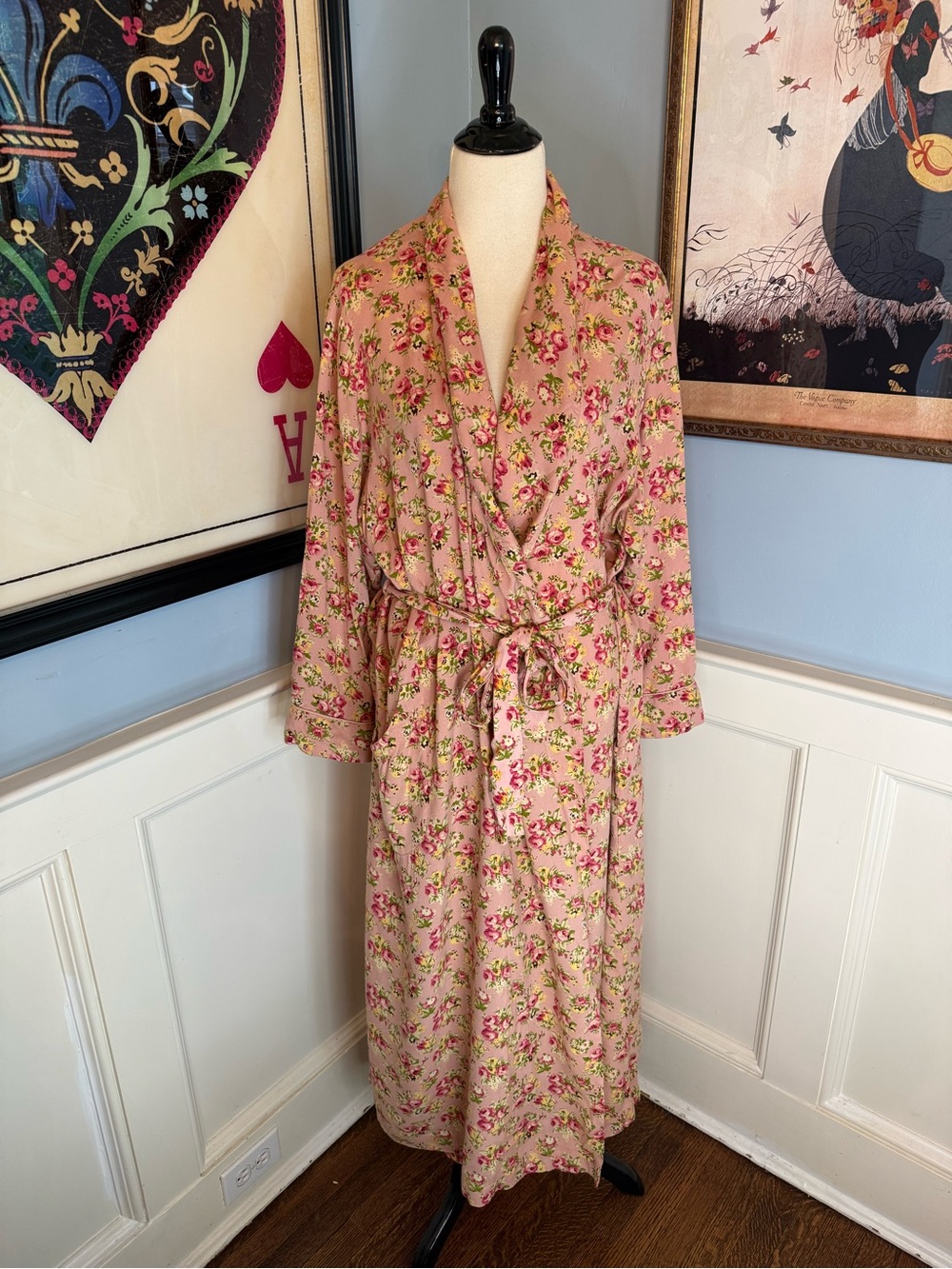 April Cornell Elizabeth's Garden Dressing Gown Sz XXL - Picture 2 of 10